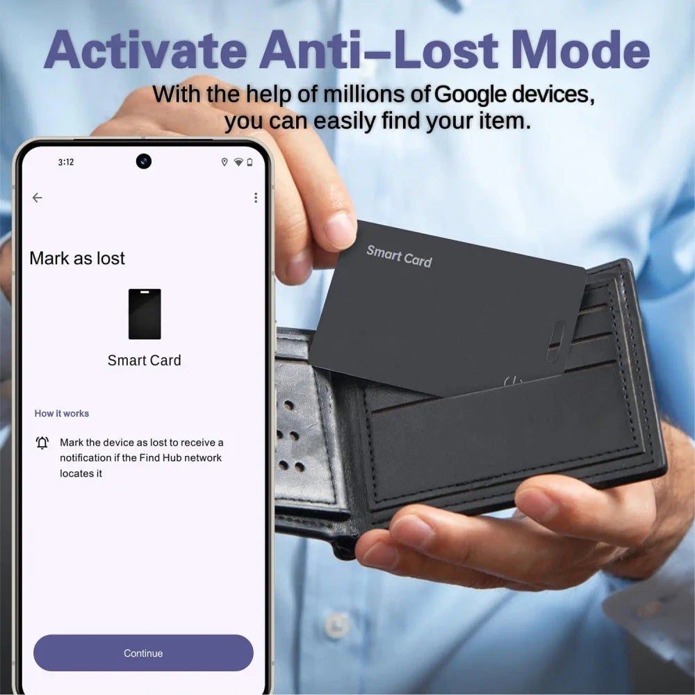 Slim Rechargeable Wallet Tracker