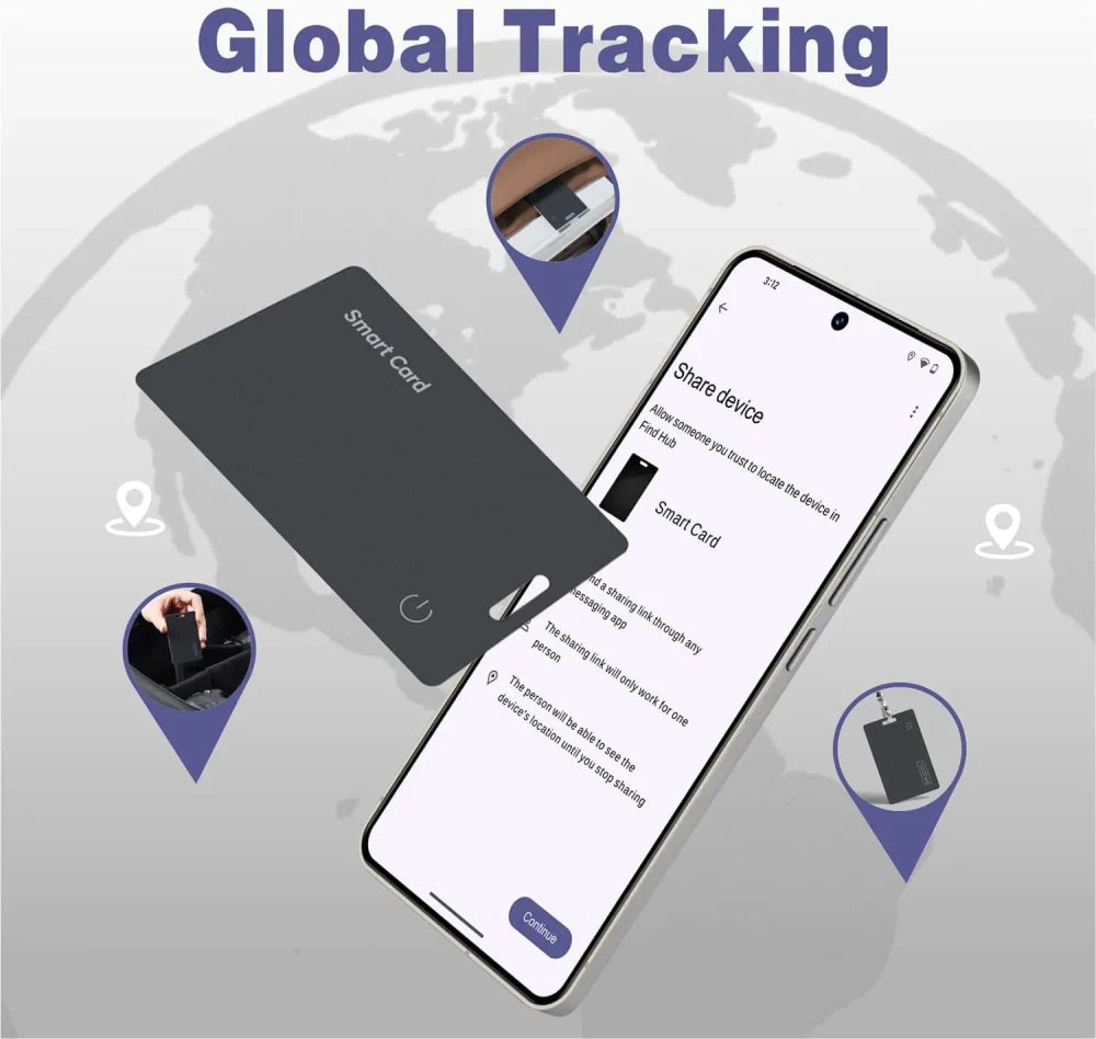 Slim Rechargeable Wallet Tracker